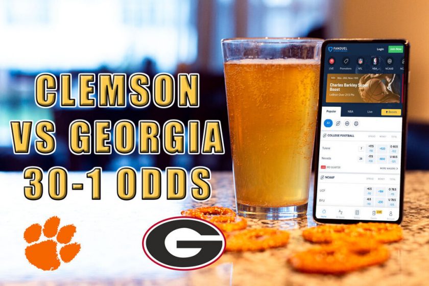 FanDuel Sportsbook College Football Promo Gives 30-1 Odds for Clemson vs. Georgia