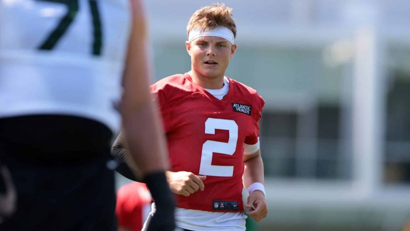 Jets QB Zach Wilson: practice is the time to take risks