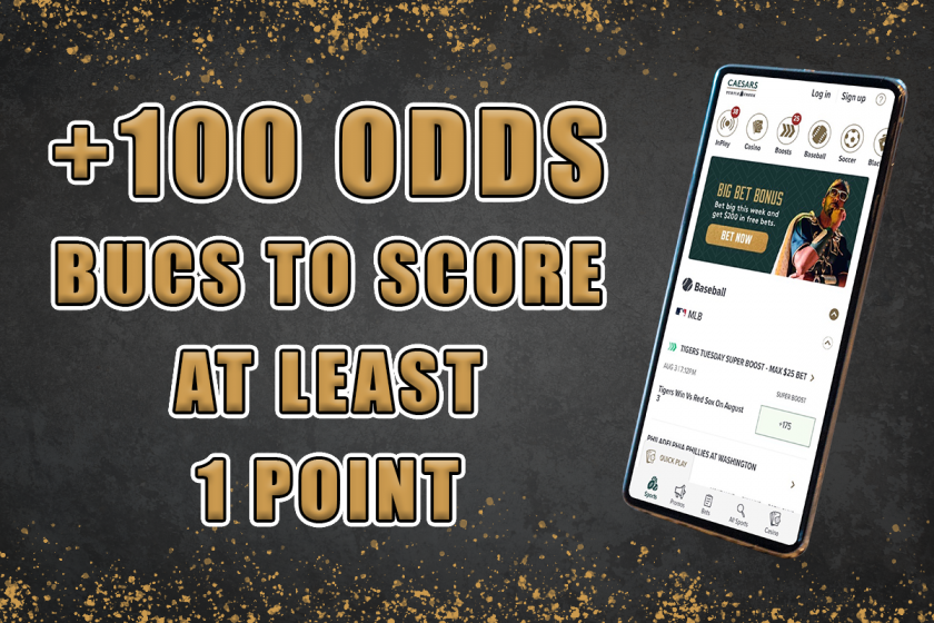 Caesars Sportsbook Offering +100 Odds on Bucs to Score 1+ Point