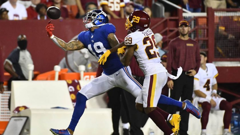 Giants’ Kenny Golladay explains sideline outburst in loss to Washington