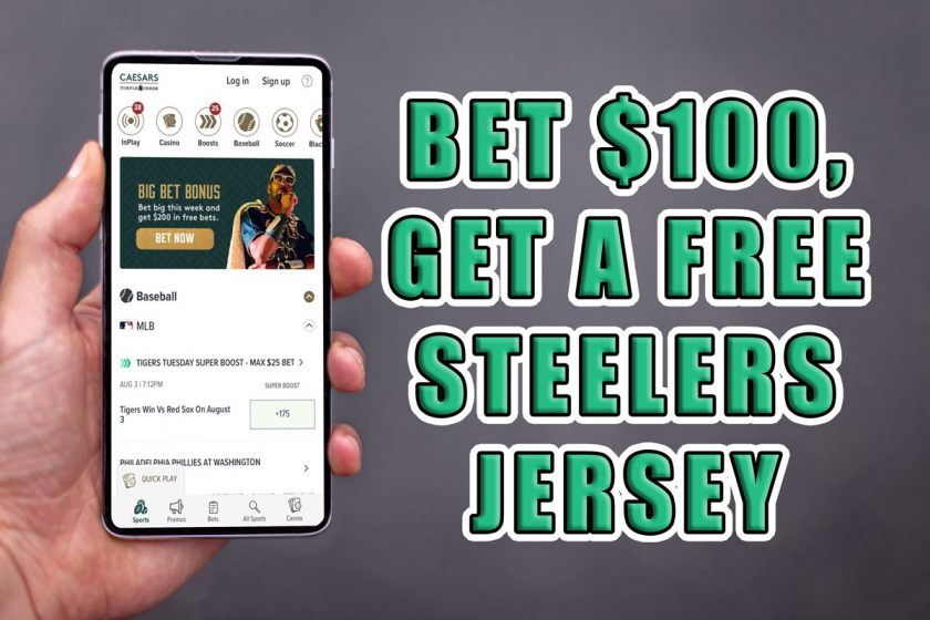 Get a Free Steelers Jersey and $5,000 Risk-Free Bet From Caesars Sportsbook