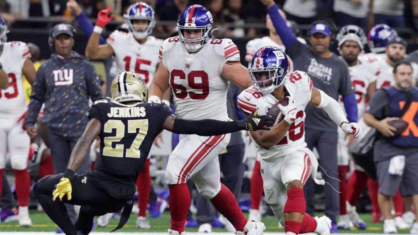 kyle rudolph saquon barkley giants