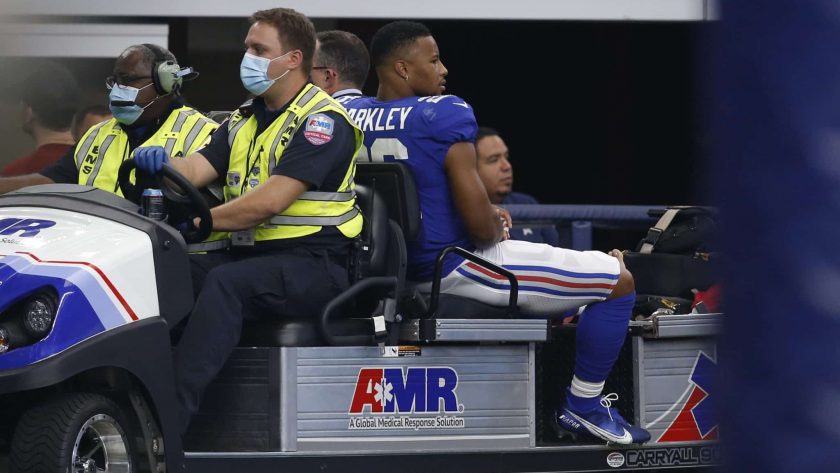 Giants Week 7 Injury Report: Barkley, Golladay, Toney officially out