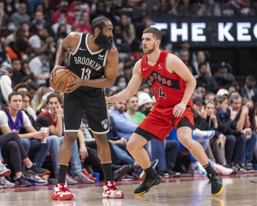 James Harden, Kevin Durant lead second half push as Nets handle Raptors