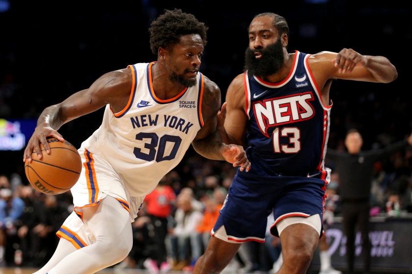Harden, Durant shine as Nets strike first against Knicks