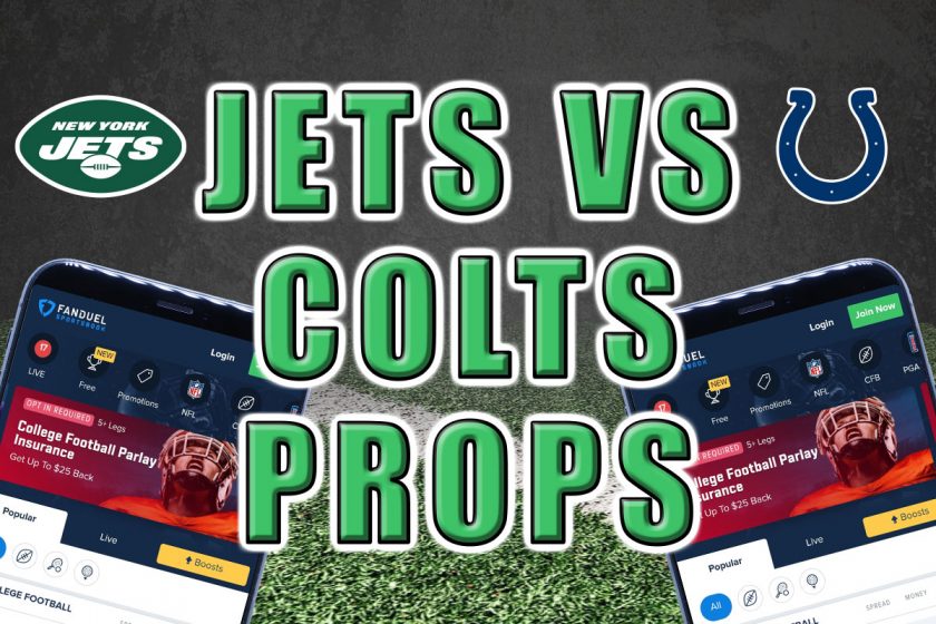 The Top Jets vs. Colts Player Props Picks