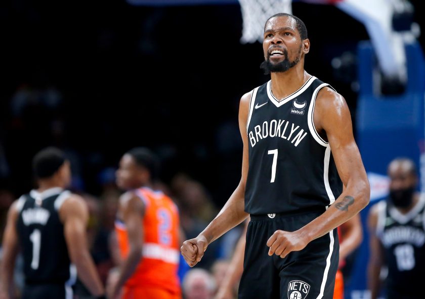 Nets throttle Thunder to cap off long road trip