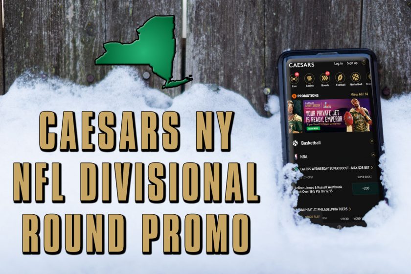 Caesars NY Promo Continues with $3K+ Bonus for NFL Divisional Round