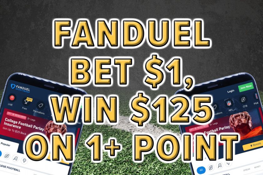 FanDuel Sportsbook NFL Promo Includes Bet $1, Win $125 If 1+ Point Scored
