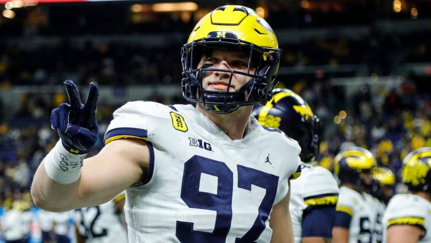 Michigan’s Aidan Hutchinson the early favorite to be No. 1 overall draft pick