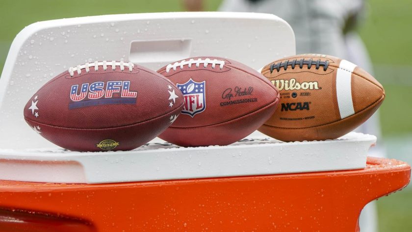 USFL running back cut on camera for bizarre reason