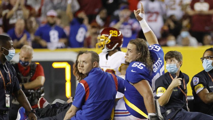 Giants lineman’s future still in doubt after serious injury