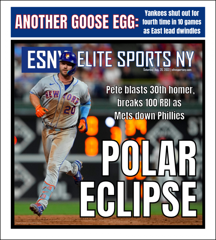 Pete Alonso powers Mets past Phillies | ESNY back page
