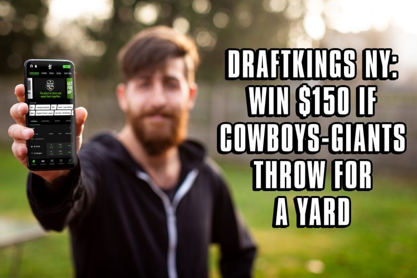 DraftKings NY Promo Code: Win $150 if Cowboys-Giants Throw For Yard