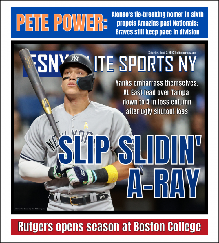 Yankees’ collapse continues vs. Rays | ESNY back page