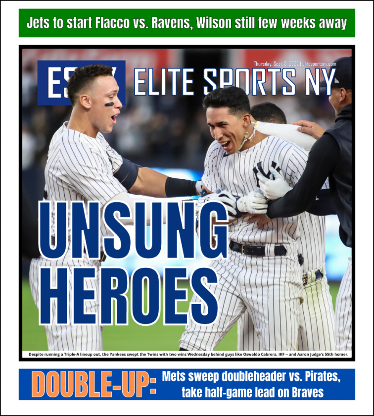 Yankees sweep doubleheader vs. Twins | ESNY back page