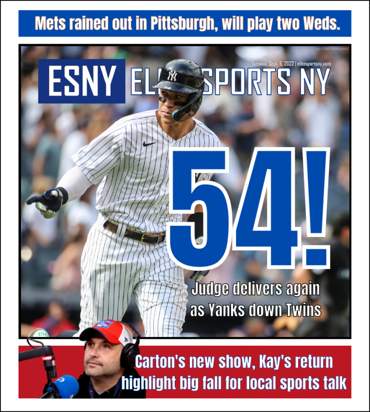 Aaron Judge blasts 54th home run as Yankees down Twins | ESNY back page