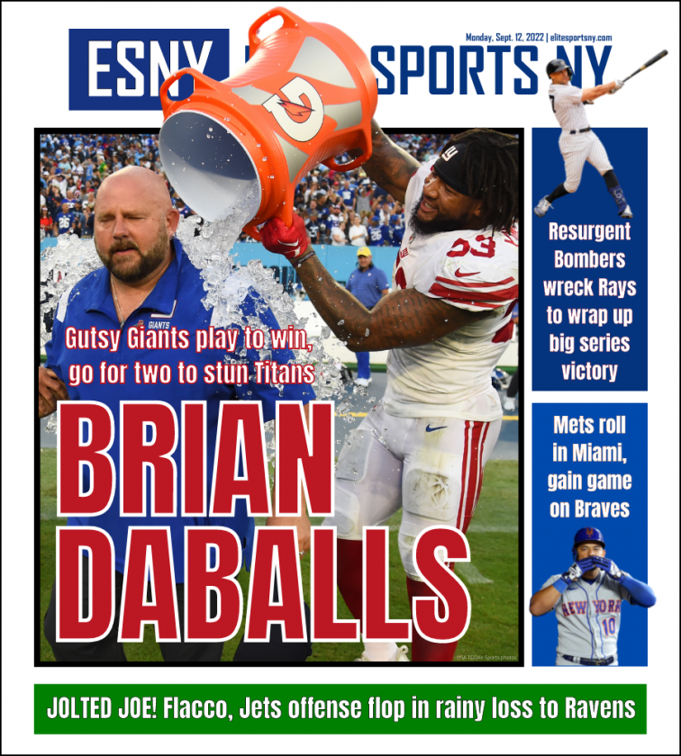 Brian Daboll goes riverboat gambling in Giants debut | ESNY back page