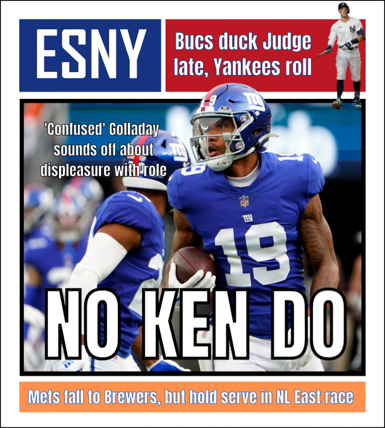 Giants’ Kenny Golladay is ‘confused’ with lack of playing time | ESNY back page