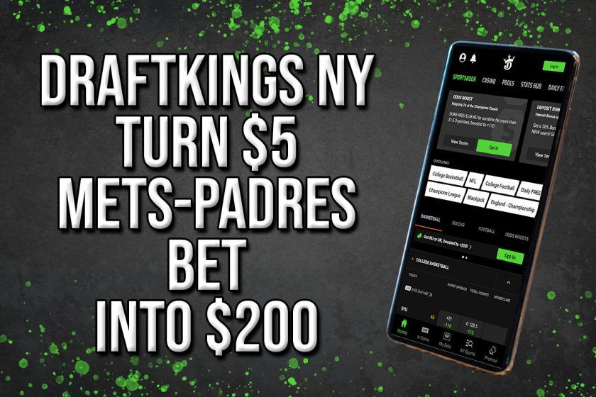 DraftKings NY Promo Code: Turn $5 Mets-Padres Bet Into $200
