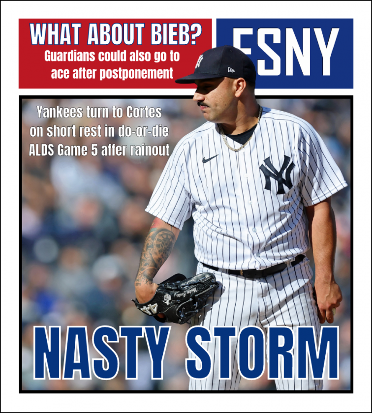 Yankees’ Nestor Cortes to start Game 5 vs. Guardians | ESNY back page