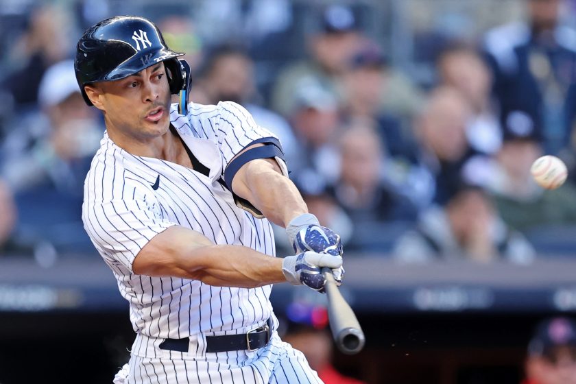 WATCH: Yankees’ Giancarlo Stanton murders home run in ALCS Game 1