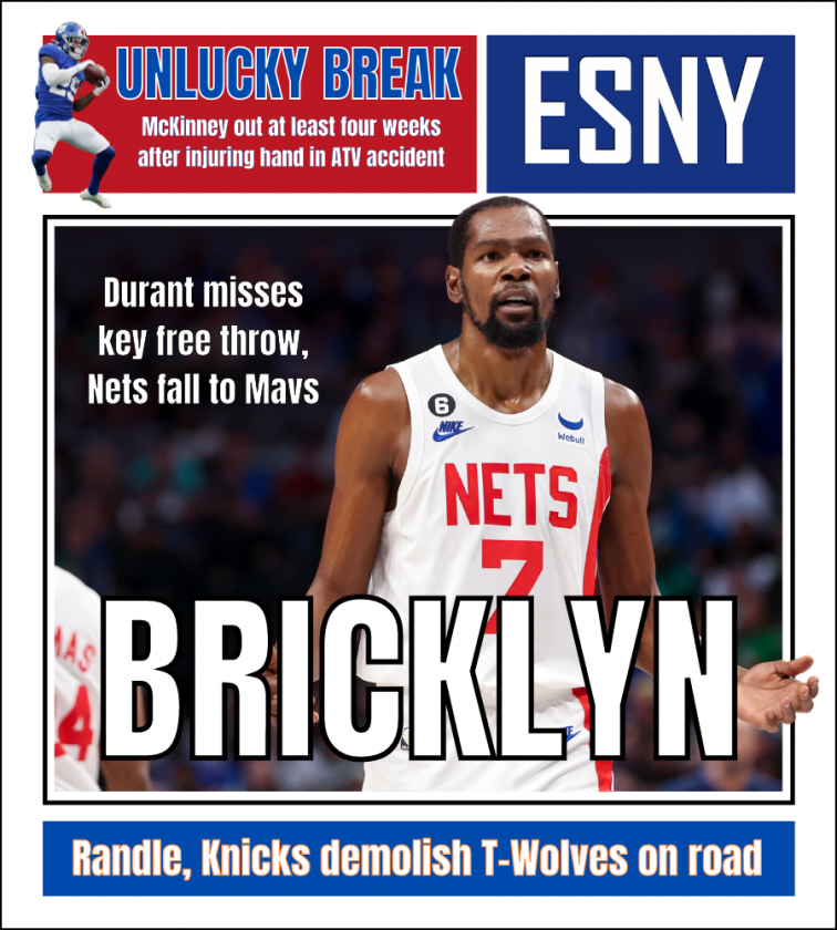 Nets’ win streak ends at 2 | ESNY back page