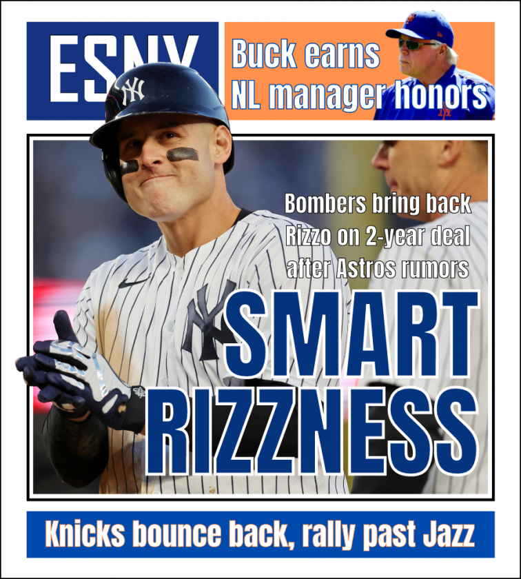 Anthony Rizzo returns to Yankees | ESNY back page