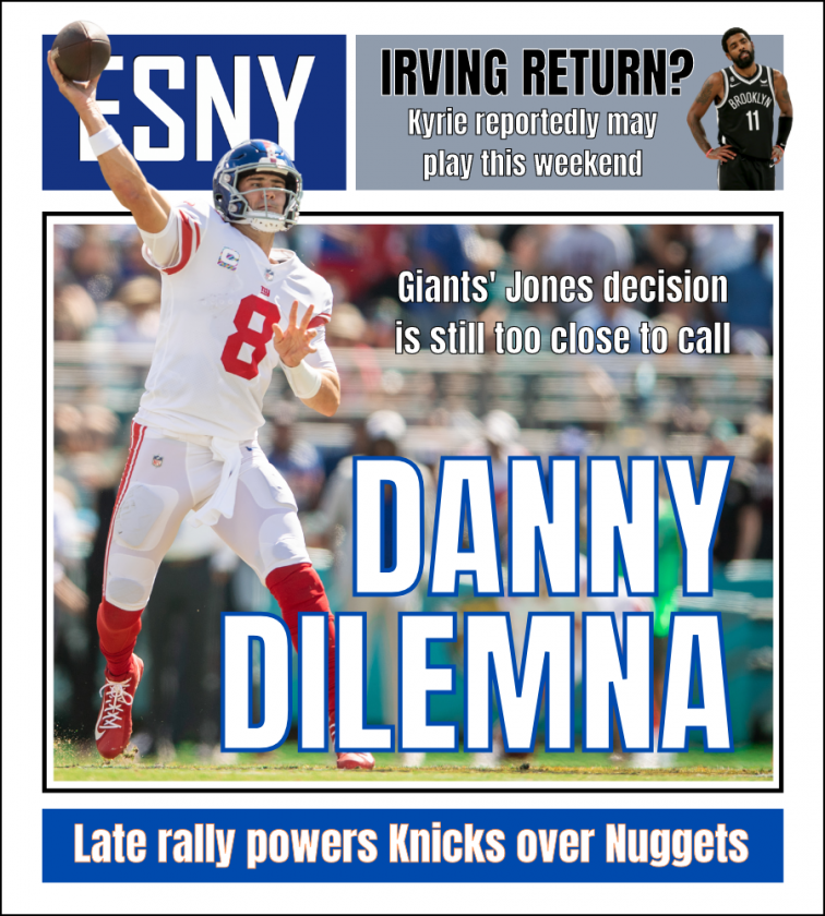 Giants’ Daniel Jones decision is coming | ESNY back page