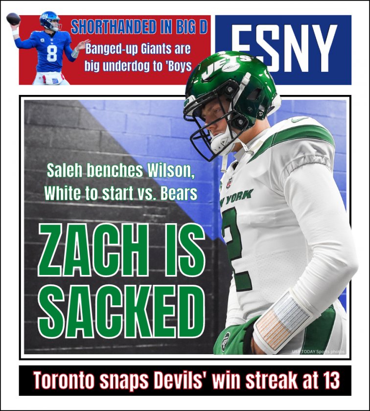 Jets bench Zach Wilson, turn to Mike White | ESNY back page