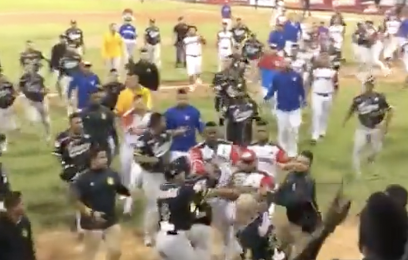 Wild Winter League brawl has minor New York angle (VIDEO)