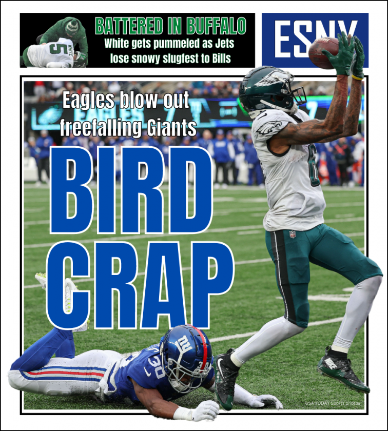 Giants get steamrolled by Eagles | ESNY back page