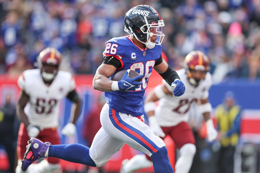 Giants’ Saquon Barkley, Jon Feliciano channel Lion King for TD celebration