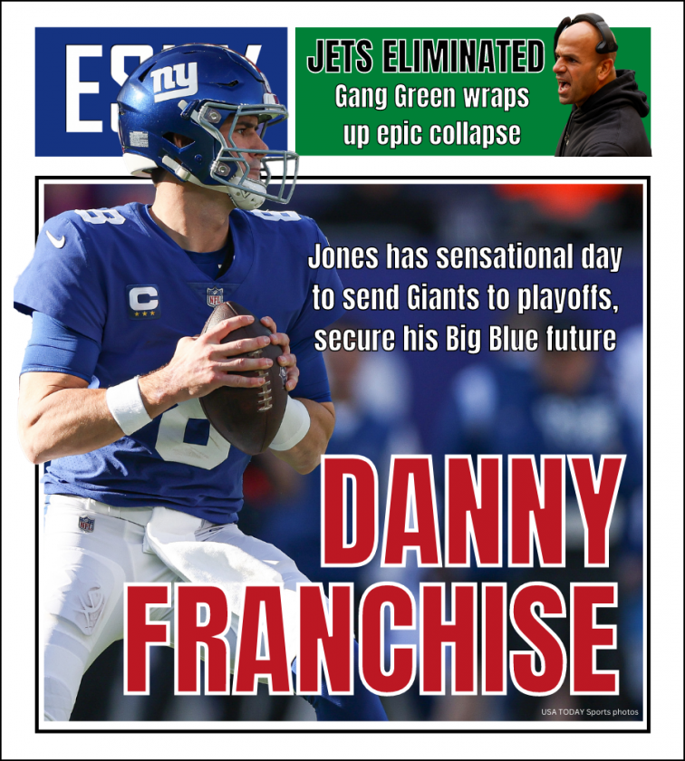 Daniel Jones leads Giants back to playoffs | ESNY back page
