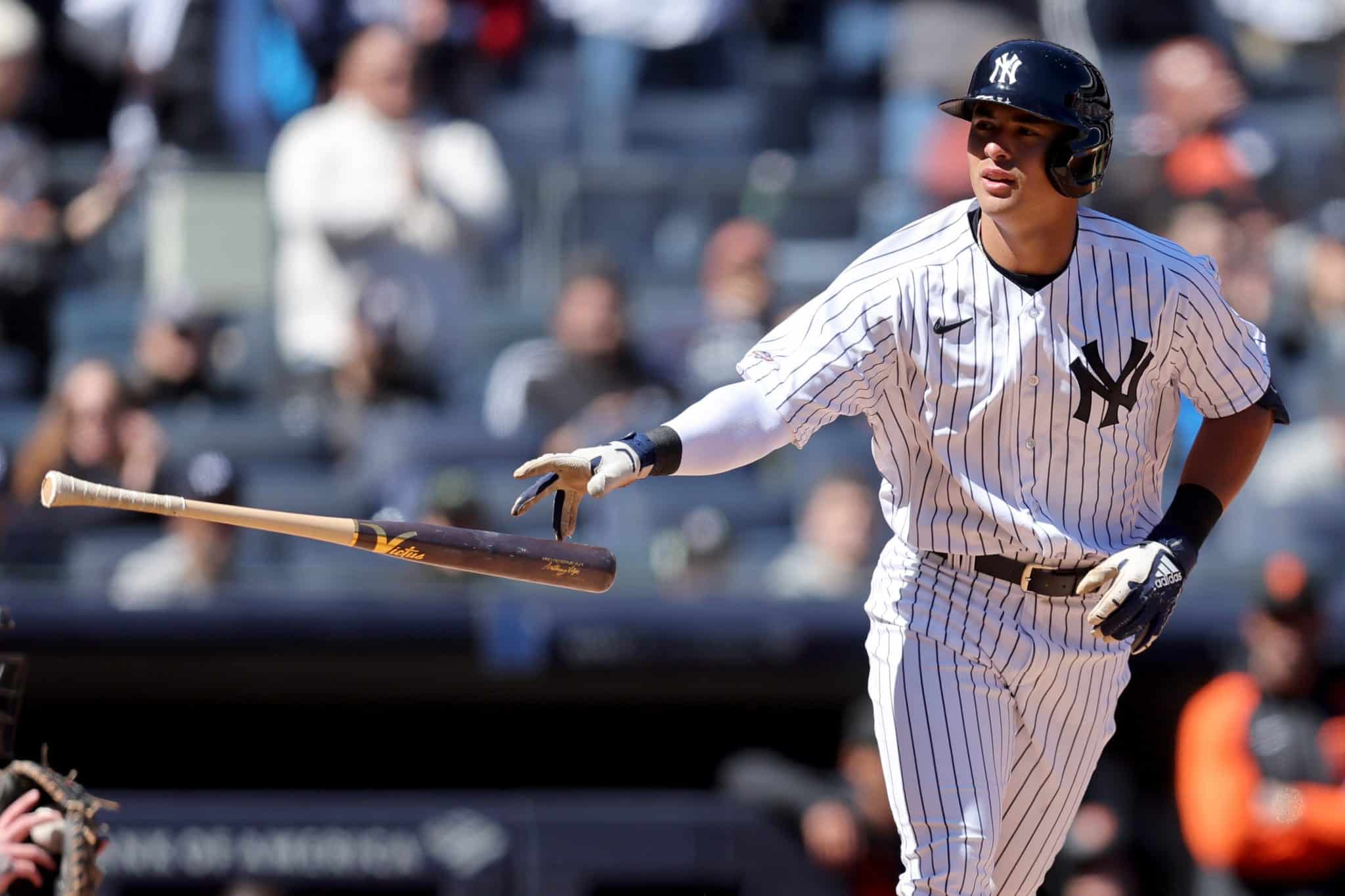 WATCH: Yankees' Anthony Volpe notches 1st career MLB hit