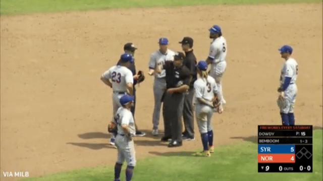 Syracuse Mets have 2nd pitcher tossed for foreign substance in 2 days