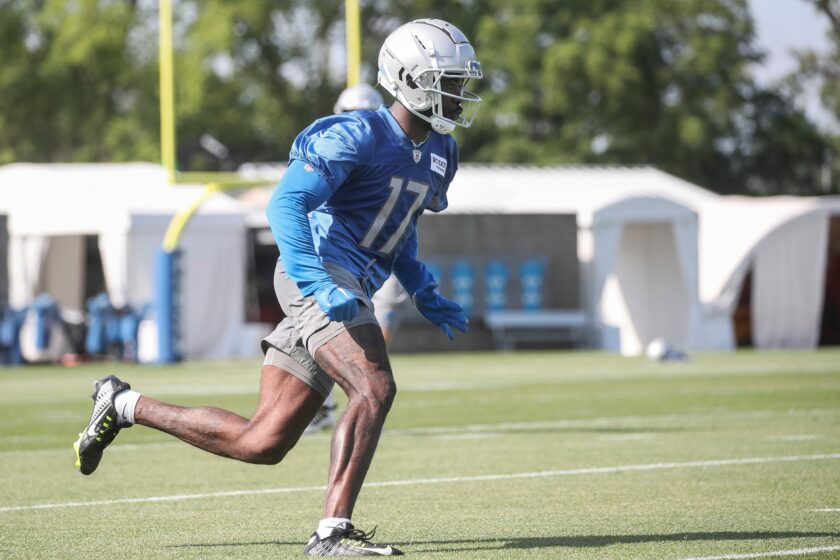 Denzel Mims takes shots at Jets while getting settled in with Lions
