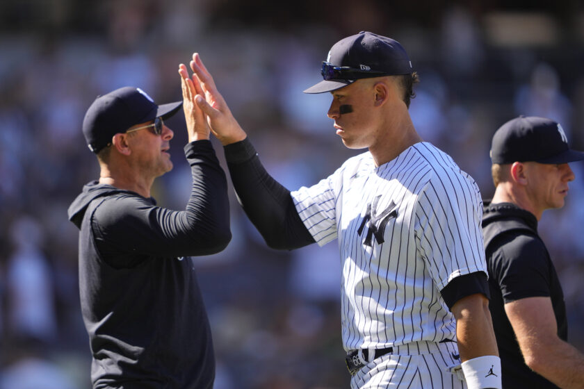 Yankees’ Aaron Judge loves watching Aaron Boone get tossed from games