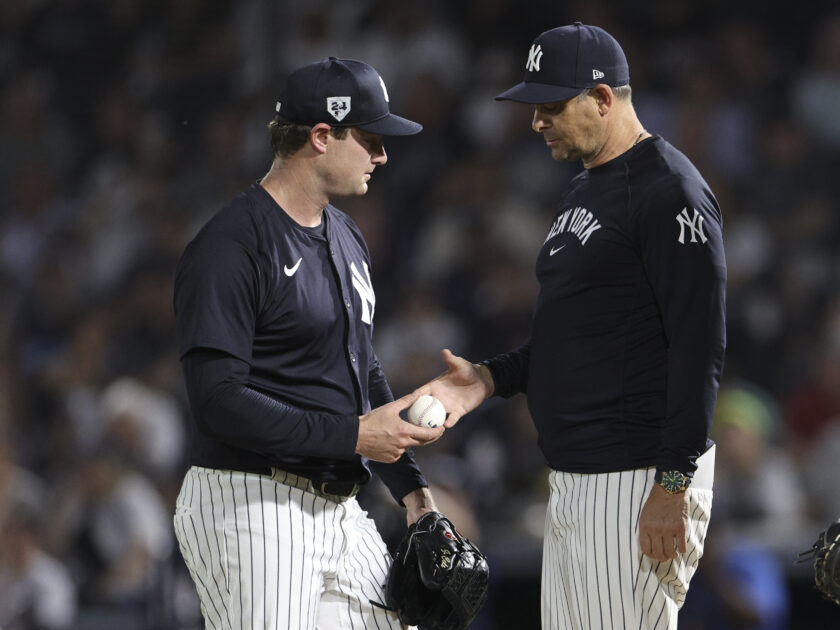 Yankees RHP Gerrit Cole to miss 1-2 months with sore elbow