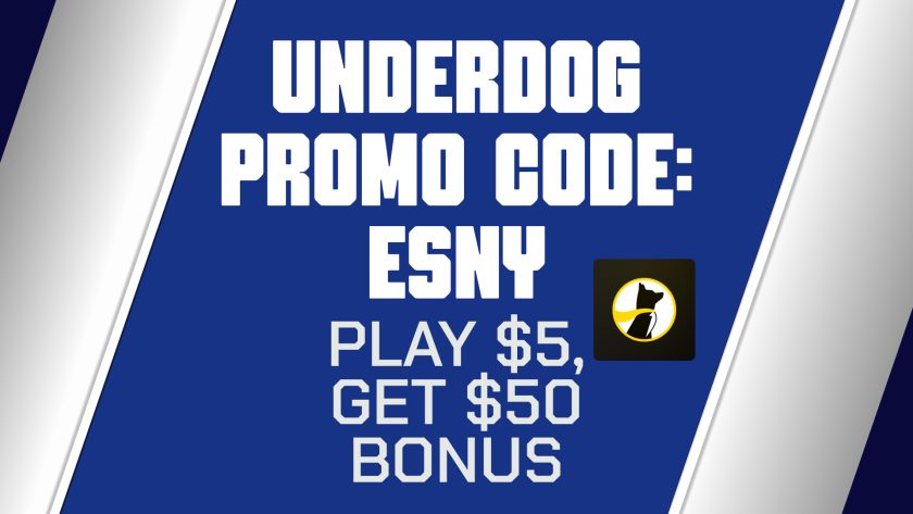 Underdog Promo Code ESNY: Play $5, Get $50 Bonus for NBA Playoffs This Week