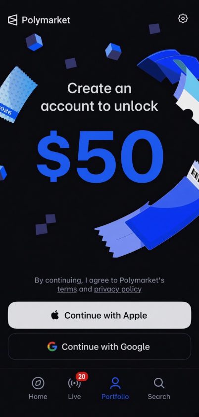 claim polymarket promo code ELITE1