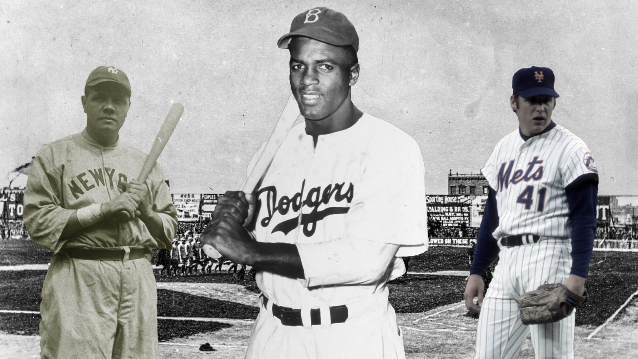 New York Yankees, Mets, Giants, & Brooklyn Dodgers all-time baseball roster