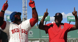 Boston Red Sox Present David Ortiz With Real Size Lego Statue 