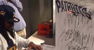 Never Ask Marshawn Lynch To Sign A Patriots Shirt (Photo) 