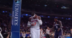 New York Knicks' Carmelo Anthony Can't Handle The Inbounds Whistle (Video) 