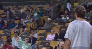New York Knicks: Young Boston Fan Mocks Joakim Noah's Shot (Video) 