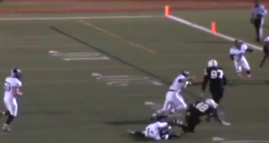 Delaware Valley's Troy Tepedino Decleats Abington Heights Defender (Video) 