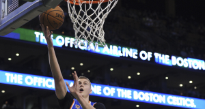 New York Knicks' Kristaps Porzingis Sparkles In First Half In Boston (Highlights) 