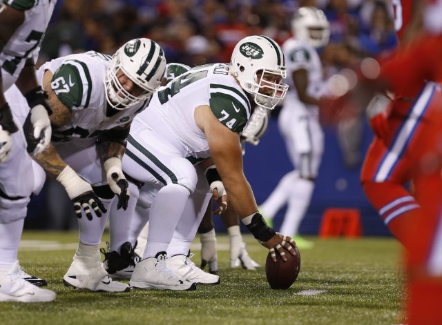 Sep 15, 2016; Orchard Park, NY, USA; New York Jets center <a rel=