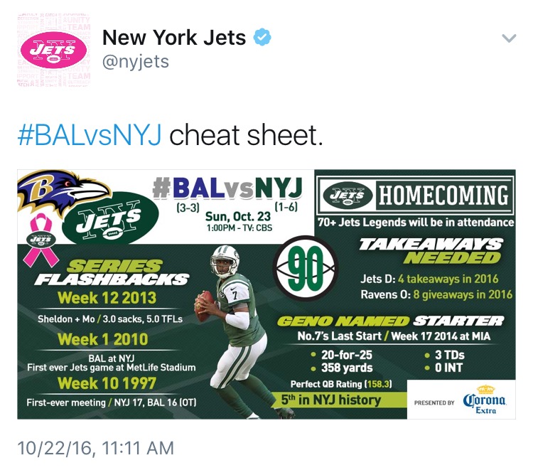 Jets troll Browns on Twitter; then delete tweet